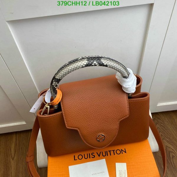 Louis Vuitton 1:1 Mirror Replica Capucines MM Handbag LB04210326984