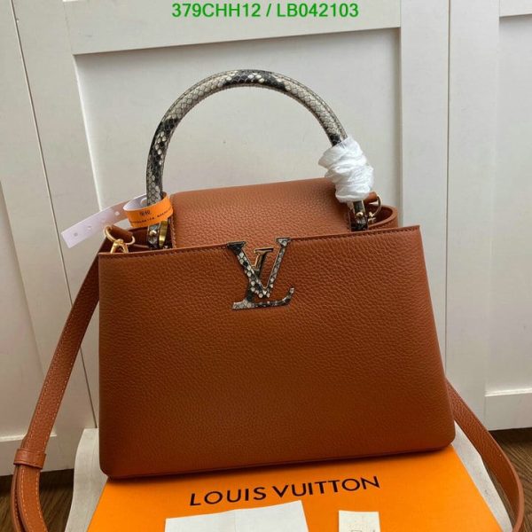 Louis Vuitton 1:1 Mirror Replica Capucines MM Handbag LB04210326984