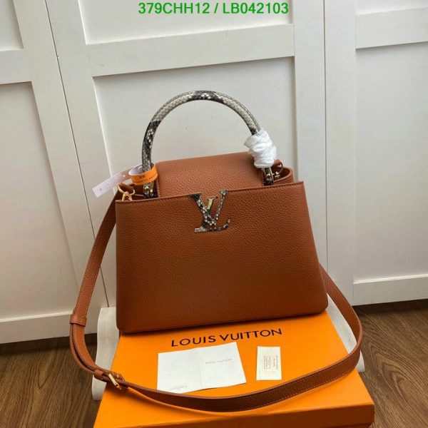 Louis Vuitton 1:1 Mirror Replica Capucines MM Handbag LB04210326984