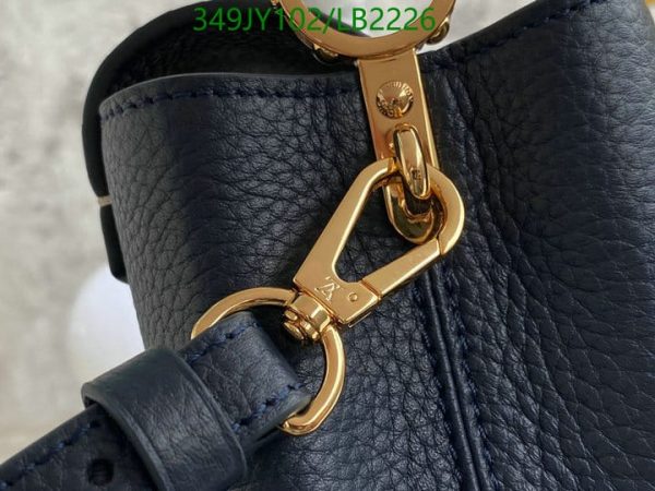 Louis Vuitton 1:1 Mirror Replica Capucines MM Taurillon Python Leather Satchel Bag Blue LB22262241234