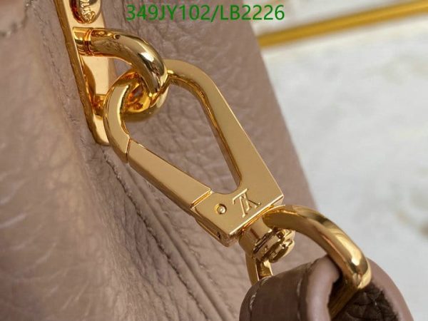 Louis Vuitton 1:1 Mirror Replica Capucines MM Taurillon Python Leather Satchel Bag Blue LB22262241234