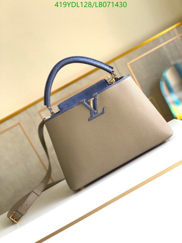 Louis Vuitton 1:1 Mirror Replica Capucines Mini Hand Bag LB07143026984