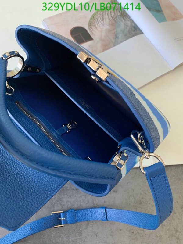 Louis Vuitton 1:1 Mirror Replica Capucines MiniI blue LB07141431253