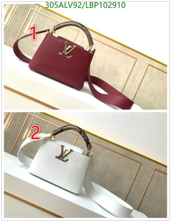 Louis Vuitton 1:1 Mirror Replica Capucines PM Scarlet Bag LBP1029102634