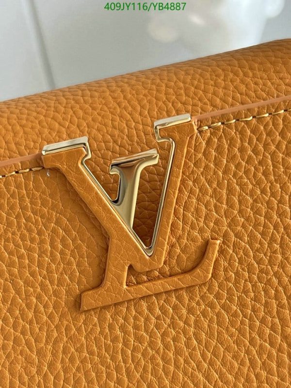 Louis Vuitton 1:1 Mirror Replica Capucines PM Taurillon Leather Ocre YB48871031256