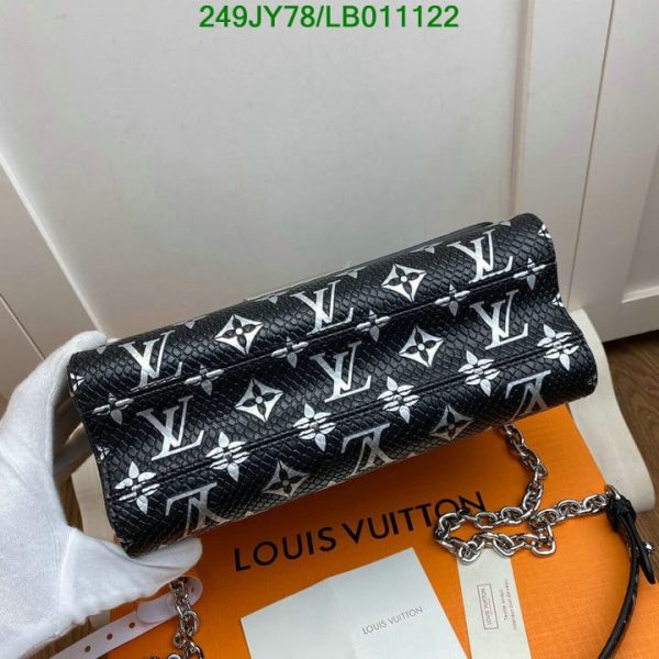 Louis Vuitton 1:1 Mirror Replica Chain Shoulder Bag Wallet Catgram Grace Coddington Portofeuil Twist Noir Black Ladies LB01112231256