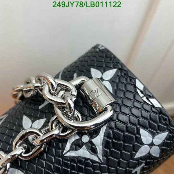 Louis Vuitton 1:1 Mirror Replica Chain Shoulder Bag Wallet Catgram Grace Coddington Portofeuil Twist Noir Black Ladies LB01112231256