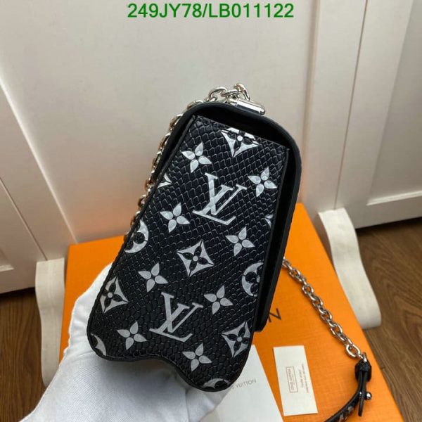 Louis Vuitton 1:1 Mirror Replica Chain Shoulder Bag Wallet Catgram Grace Coddington Portofeuil Twist Noir Black Ladies LB01112231256