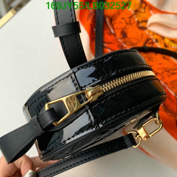 Louis Vuitton 1:1 Mirror Replica Champagne Patent Leather Cross Body Bag LB03252723654