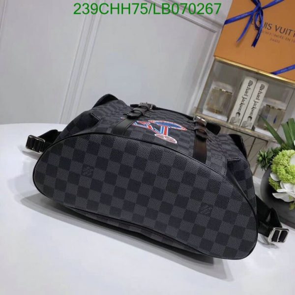 Louis Vuitton 1:1 Mirror Replica Christopher PM Damier Graphite Backpack LB07021254767