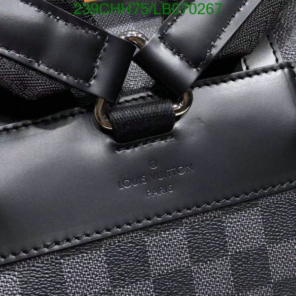 Louis Vuitton 1:1 Mirror Replica Christopher PM Damier Graphite Backpack LB07021254767