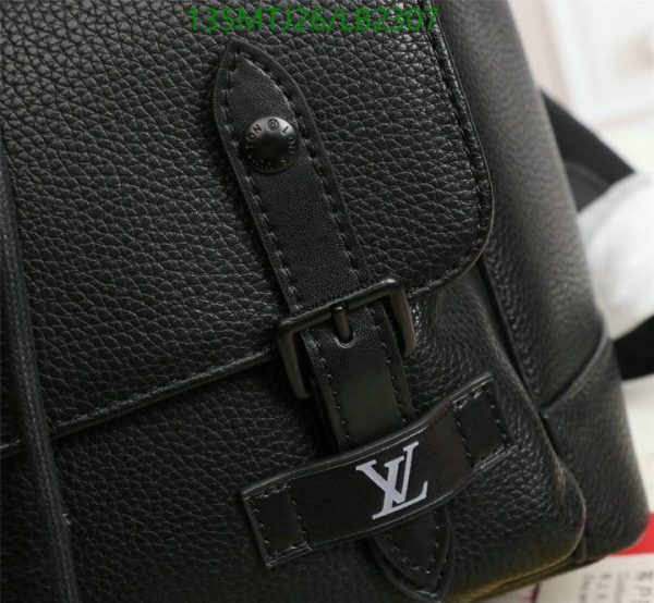 Louis Vuitton 1:1 Mirror Replica Christopher Slim Backpack Taurillon LB23071245896