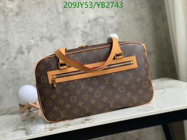 Louis Vuitton 1:1 Mirror Replica Cite GM Canvas Brown YB27439675438