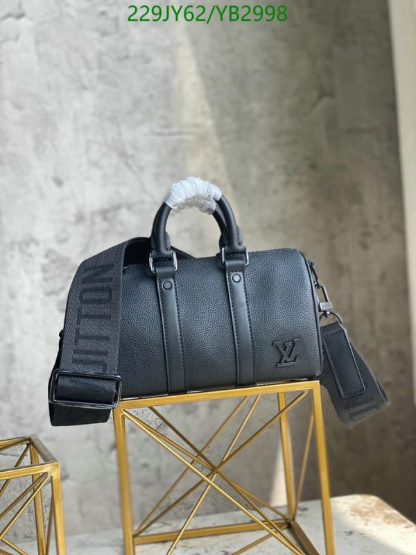 Louis Vuitton 1:1 Mirror Replica City Keepall Noir Calf Leather YB29987654890