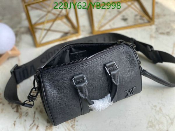 Louis Vuitton 1:1 Mirror Replica City Keepall Noir Calf Leather YB29987654890