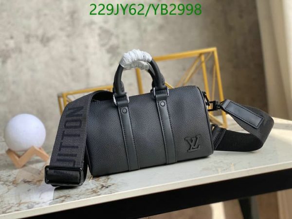 Louis Vuitton 1:1 Mirror Replica City Keepall Noir Calf Leather YB29987654890