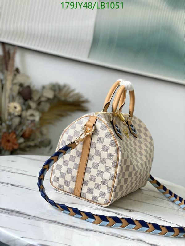 Louis Vuitton 1:1 Mirror Replica Coated Azur Canvas Shoulder Bag LB10513126578