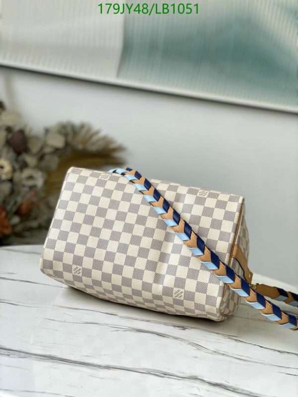 Louis Vuitton 1:1 Mirror Replica Coated Azur Canvas Shoulder Bag LB10513126578