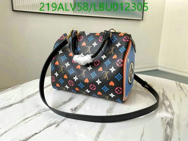 Louis Vuitton 1:1 Mirror Replica Coated Canvas Game On Speedy Bandoulière Gold Hardware LBU0123053165