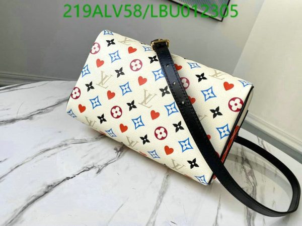 Louis Vuitton 1:1 Mirror Replica Coated Canvas Game On Speedy Bandoulière Gold Hardware LBU0123053165