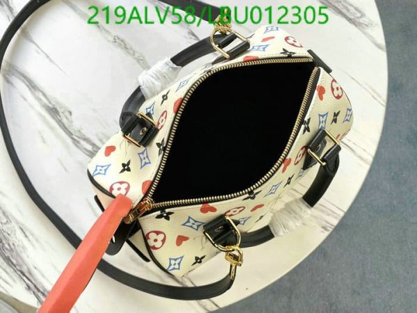 Louis Vuitton 1:1 Mirror Replica Coated Canvas Game On Speedy Bandoulière Gold Hardware LBU0123053165