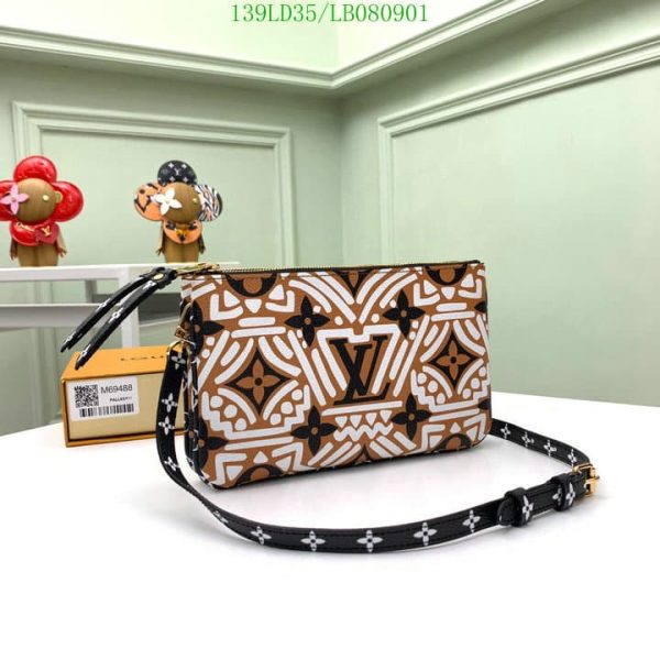 Louis Vuitton 1:1 Mirror Replica Crafty Double Zip Pochette LB08090197435