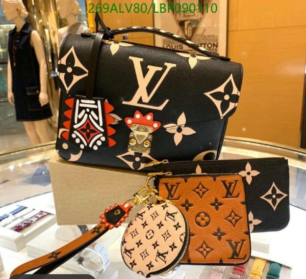 Louis Vuitton 1:1 Mirror Replica Crafty Pochette Metis Black LBP0901107854