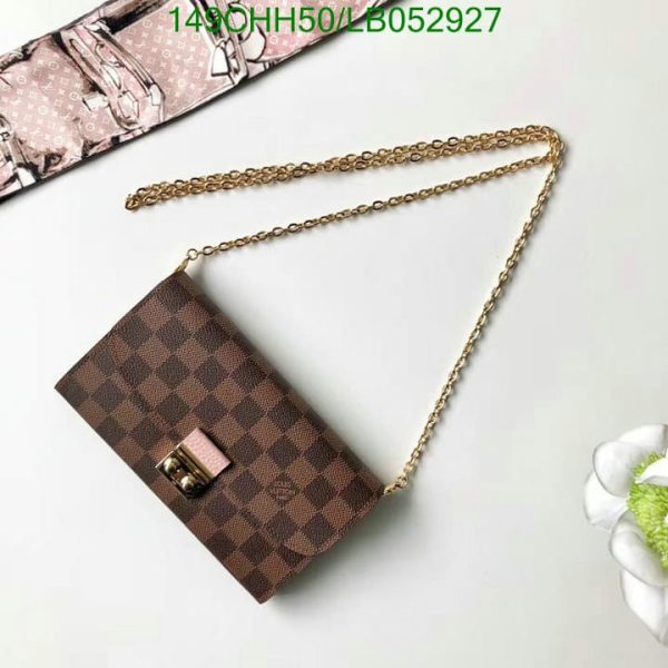 Louis Vuitton 1:1 Mirror Replica Croisette Chain Wallet Bag LB05292712368