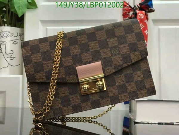 Louis Vuitton 1:1 Mirror Replica  Croisette Chain Wallet Damier LBP0120026534