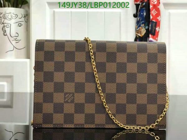 Louis Vuitton 1:1 Mirror Replica  Croisette Chain Wallet Damier LBP0120026534