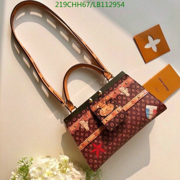 Louis Vuitton 1:1 Mirror Replica Crown Frame Tote Limited Edition Time Trunk Monogram Canvas LB11295431267