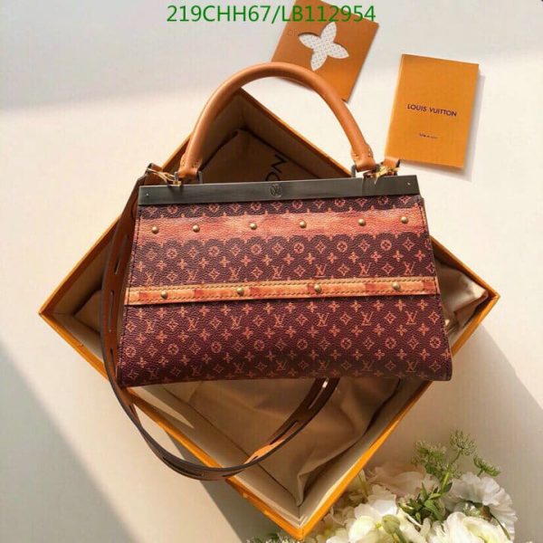 Louis Vuitton 1:1 Mirror Replica Crown Frame Tote Limited Edition Time Trunk Monogram Canvas LB11295431267