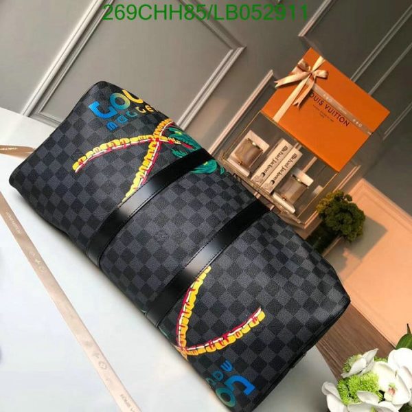 Louis Vuitton 1:1 Mirror Replica Damier Cobalt Jungle Keepall Bandouliere Bag LB05291112589