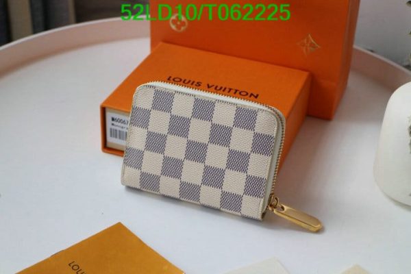 Louis Vuitton 1:1 Mirror Replica Damier Ebene Canvas Zippy Coin Purse T062225724683