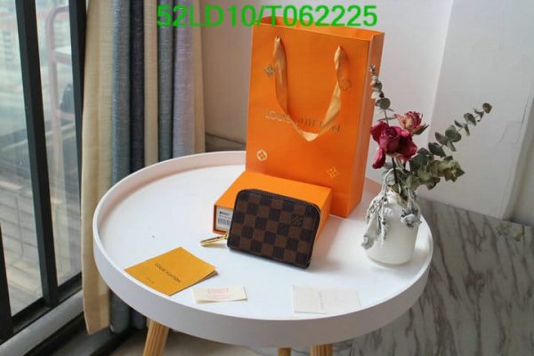 Louis Vuitton 1:1 Mirror Replica Damier Ebene Canvas Zippy Coin Purse T062225724683