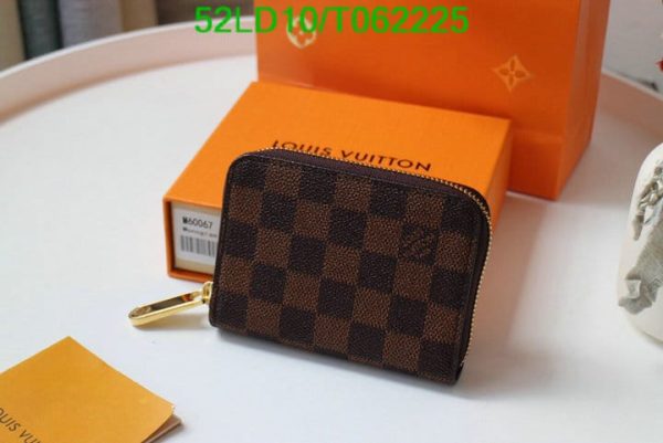 Louis Vuitton 1:1 Mirror Replica Damier Ebene Canvas Zippy Coin Purse T062225724683