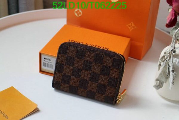 Louis Vuitton 1:1 Mirror Replica Damier Ebene Canvas Zippy Coin Purse T062225724683