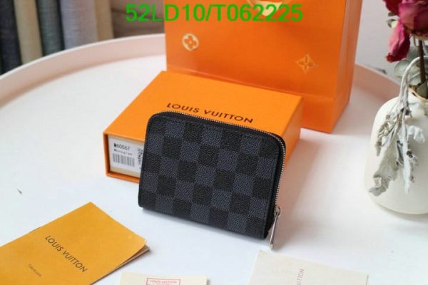 Louis Vuitton 1:1 Mirror Replica Damier Ebene Canvas Zippy Coin Purse T062225724683