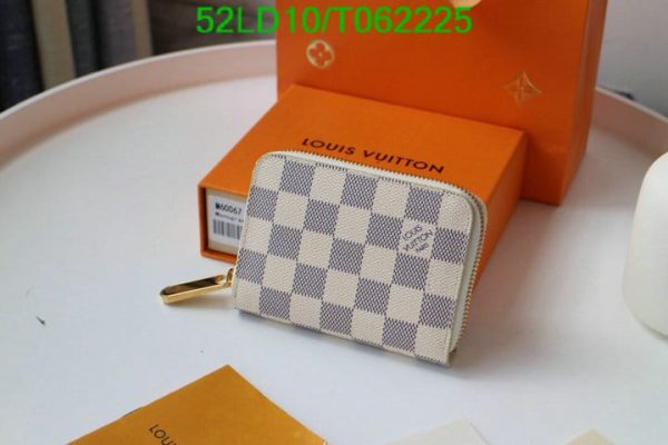 Louis Vuitton 1:1 Mirror Replica Damier Ebene Canvas Zippy Coin Purse T062225724683