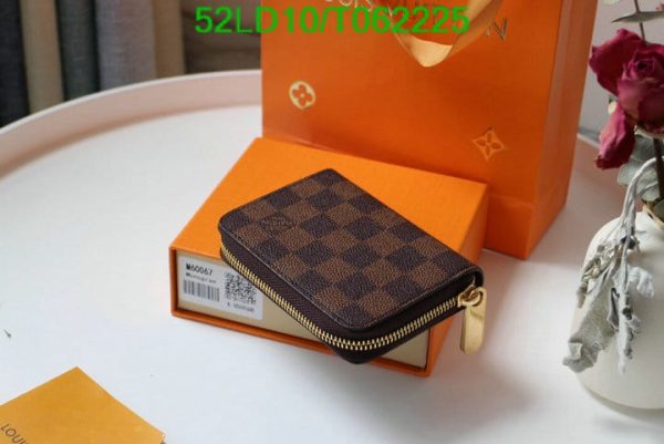 Louis Vuitton 1:1 Mirror Replica Damier Ebene Canvas Zippy Coin Purse T062225724683