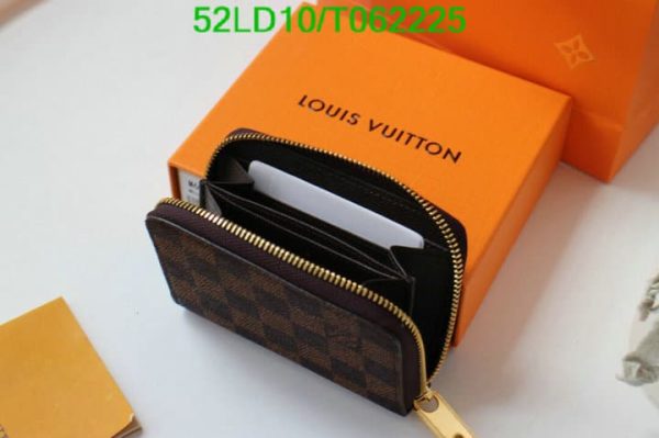 Louis Vuitton 1:1 Mirror Replica Damier Ebene Canvas Zippy Coin Purse T062225724683