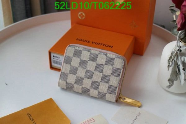 Louis Vuitton 1:1 Mirror Replica Damier Ebene Canvas Zippy Coin Purse T062225724683