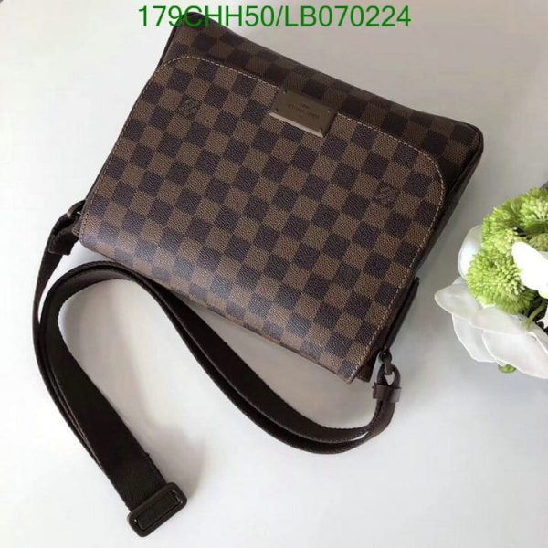 Louis Vuitton 1:1 Mirror Replica Damier Ebene Musette Tango Shoulder Bag LB07022412369