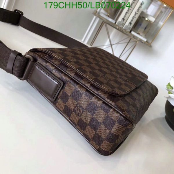 Louis Vuitton 1:1 Mirror Replica Damier Ebene Musette Tango Shoulder Bag LB07022412369