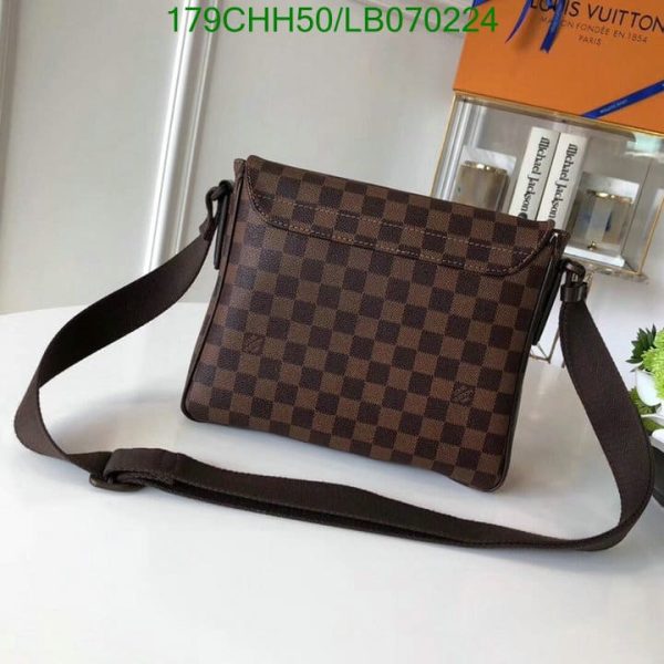 Louis Vuitton 1:1 Mirror Replica Damier Ebene Musette Tango Shoulder Bag LB07022412369