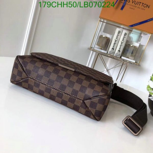 Louis Vuitton 1:1 Mirror Replica Damier Ebene Musette Tango Shoulder Bag LB07022412369