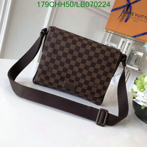 Louis Vuitton 1:1 Mirror Replica Damier Ebene Musette Tango Shoulder Bag LB07022412369