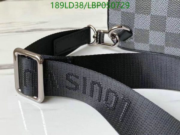 Louis Vuitton 1:1 Mirror Replica Damier Graphite Amazone Sling Bag Black LBP0507299417