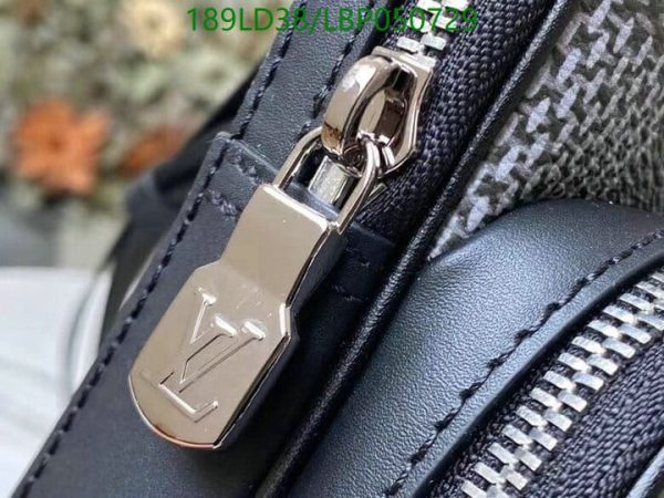 Louis Vuitton 1:1 Mirror Replica Damier Graphite Amazone Sling Bag Black LBP0507299417