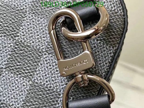 Louis Vuitton 1:1 Mirror Replica Damier Graphite Amazone Sling Bag Black LBP0507299417